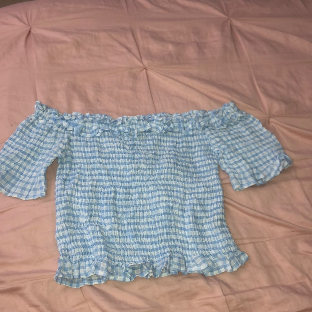 Off the shoulder crop top